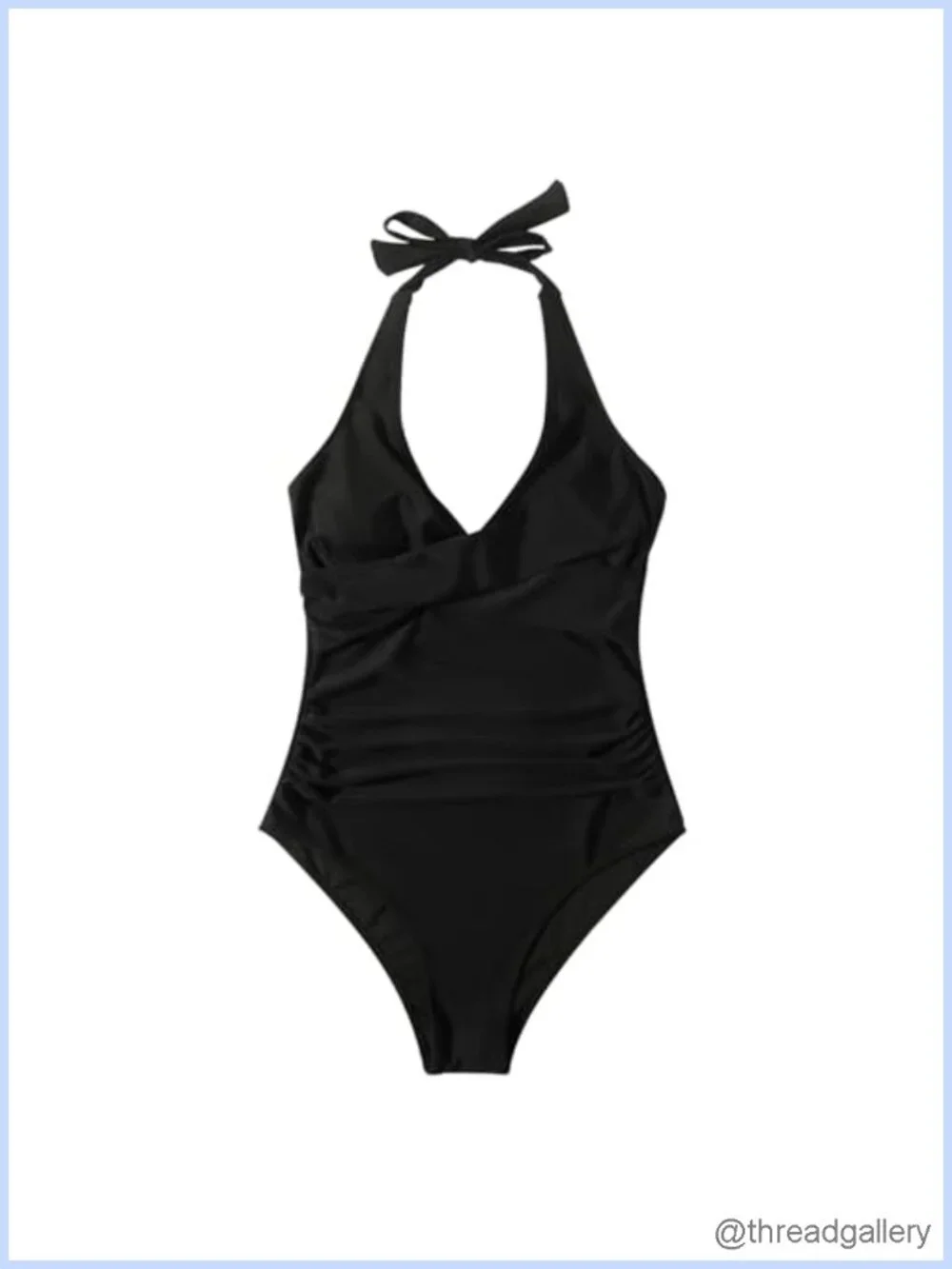 Tummy Control One Piece Swimsuit Push Up Halter Monokini
